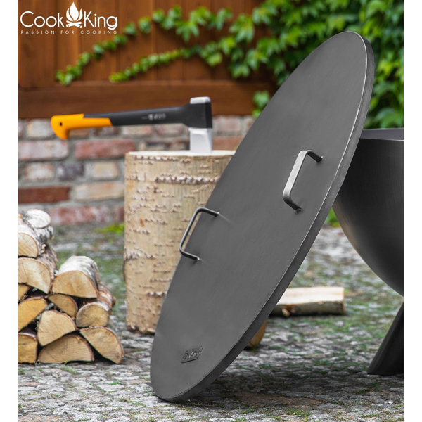 Cook King Fire Pit Lid with 2 Handles Wayfair.co.uk